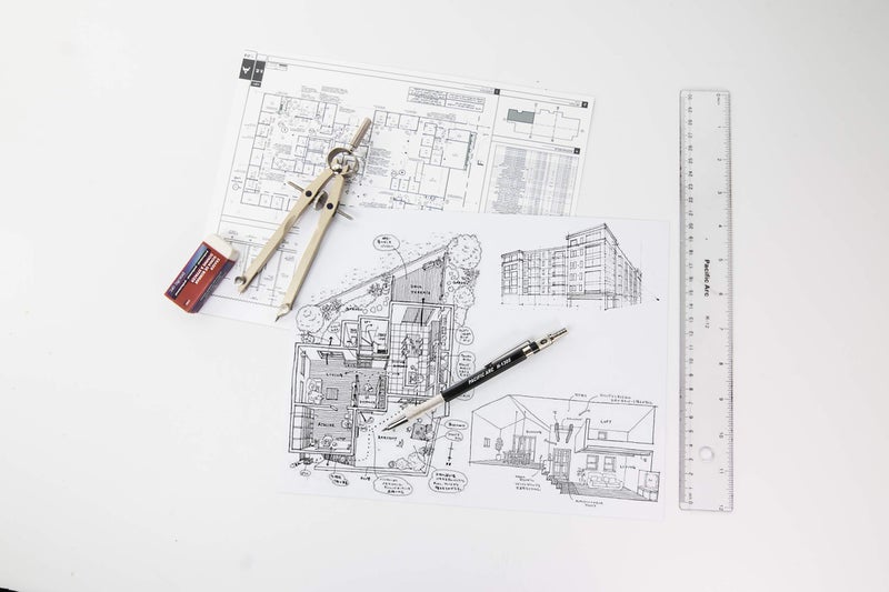 Pacific Arc 2mm Lead Holder and Lead Sharpener, Red Drafting Pencil for Artist Drawing, Drafting, and Sketching - Image 5